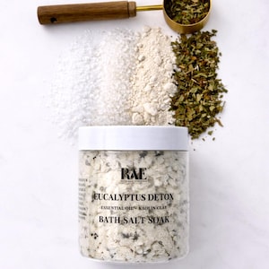 Bain de sel de bain botanique | Détendez-vous, détoxifiez, apaisez, restaurez | Cadeau fête des mères Eucalyptus Detox