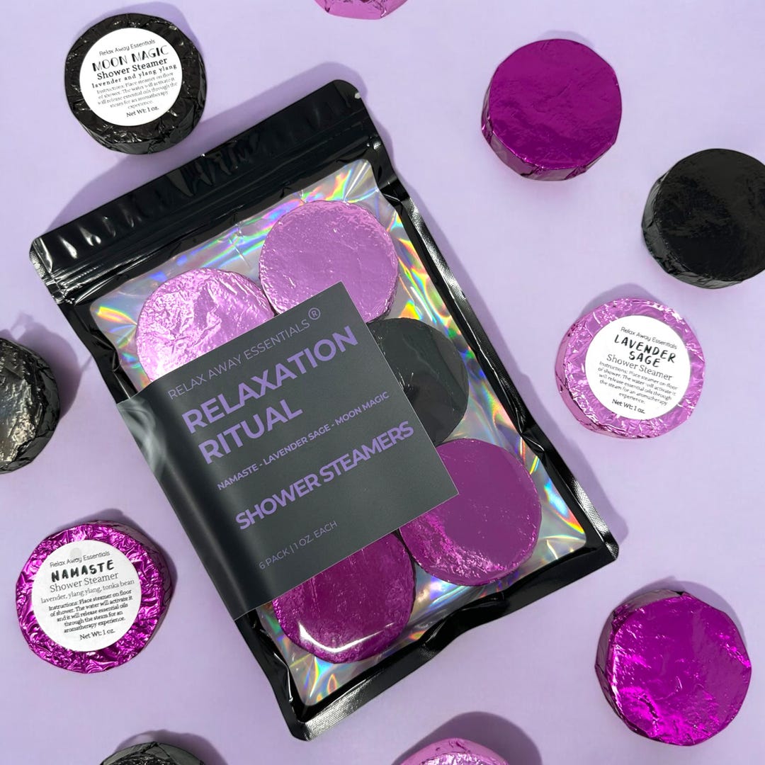 Relaxation Ritual Shower Steamers 6 Pack | Lavender Aromatherapy | Spa ...