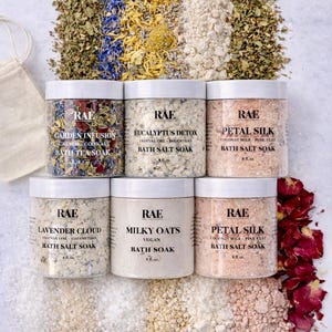 Botanical Bath Salt Soak | Relax, Detox, Soothe, Restore