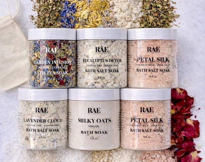 Botanical Bath Salt Soak | Relax, Detox, Soothe, Restore | Mother's Day Gift