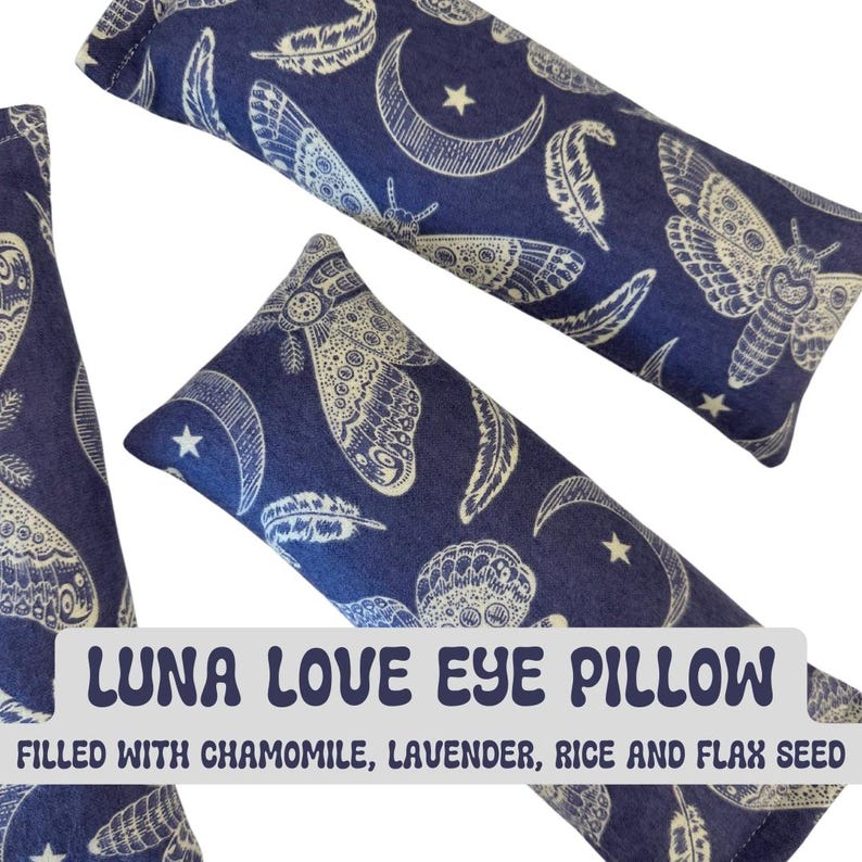 Eye Pillow Rice and Flax Seed Weighted Eye Pillow Relief Spa Gift Yoga