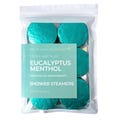 Extra Strength Eucalyptus Menthol Shower Steamers 6 Pack | Aromatherapy | Breathe | Strongly Scented | Essential Oils | Handmade Spa Gift