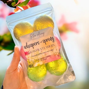 Whispers of Spring Shower Steamers | Spa Gift | Aromatherapy | Essential Oils | Handmade Gift | Wellness Gift | Mothers Day Gift |