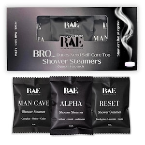 BRO Shower Steamers 6-Pack | Men’s Shower Steamers | Aromatherapy Scented Steamers | Handmade Spa Gift for Him | Father's Day Gift