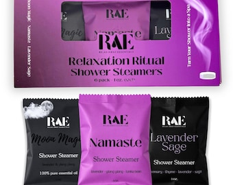 Vaporizadores de ducha para rituales de relajación, paquete de 6 unidades / Aromaterapia con lavanda / Regalo de spa / Regalo relajante / Hecho a mano / Regalo para papá