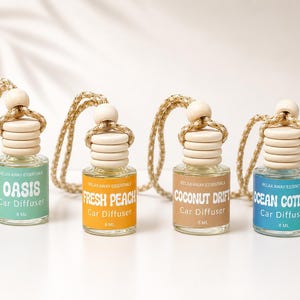 Scented Car Diffuser – 8ml Air Freshener, Choose Your Scent - Mother's Day Gift