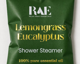 Vaporizador de ducha de hierba limón y eucalipto / Regalo de spa / Aromaterapia / Aceites esenciales