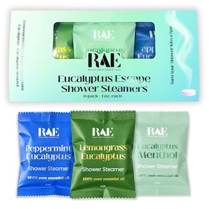 Choose a 6-pack Aromatherapy Shower Steamers | Dye-free | Essential ...