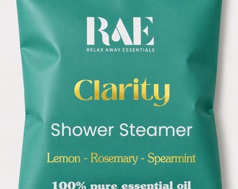Vaporizador de ducha Clarity / Limón, romero y menta verde / Aceites esenciales / Regalo de spa para aromaterapia