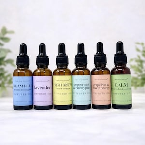 Aromatherapy Diffuser Oil 1 oz Undiluted Essential Oils | Relaxing Spa Scent Blends – Lavender, Peppermint, Citrus | Stress Relief Home Gift