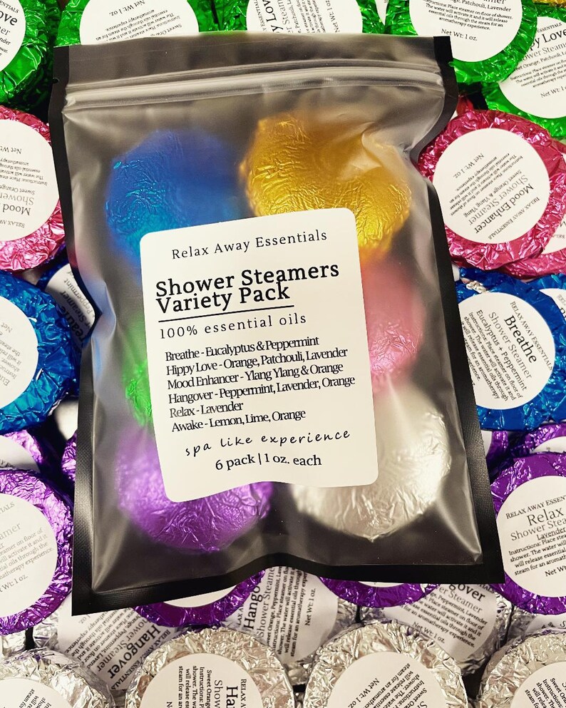 Strongly Scented Shower Steamers 6 Pack Choose Scent Etsy