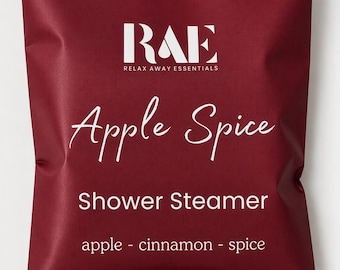 Apple Spice Shower Steamer | Single | Fall Scent | Autumn | Cozy Spa | Spa Gift | Aromatherapy