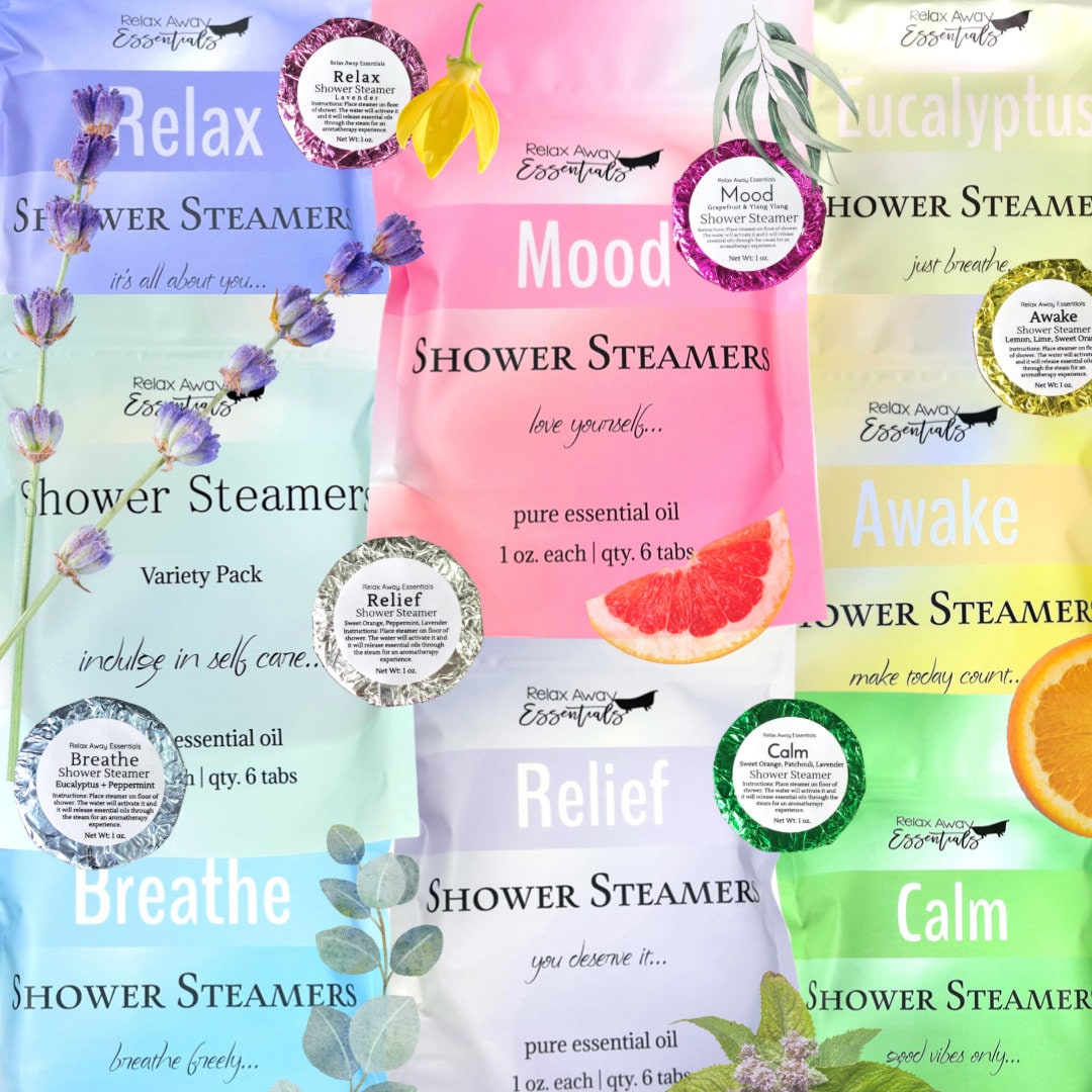Strongly Scented Shower Steamers 6 Pack Choose Scent Aromatherapy Essential  Oils Spa Gift Handmade Gift Natural Ingredients 