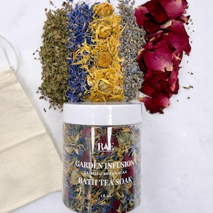 Bain de sel de bain botanique | Détendez-vous, détoxifiez, apaisez, restaurez | Cadeau fête des mères Garden Infusion