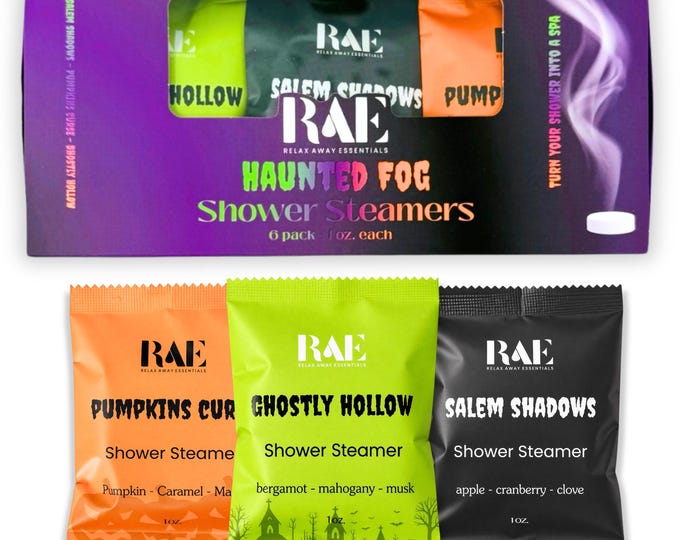 Haunted Fog Shower Steamers 6 Pack - Halloween Shower Steamers - Fall - Autumn - Spa Gift - Aromatherapy