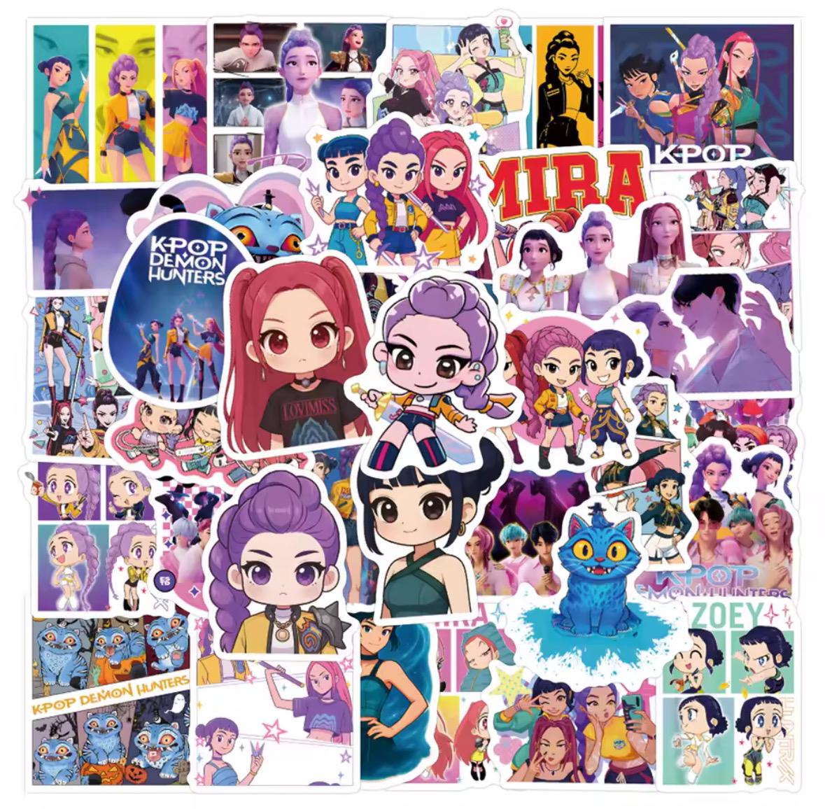 74-piece Rumi Mira Zoey Decal Set 74pcs Kp DH Stickers Set – Waterproof ...