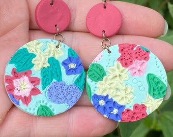 colourful flowers boho hippie 7 styles beautiful gift for herStatement Earrings