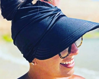 Beach Visor, Visor Hat, Summer Visor Hat,Visor Cap,Turban Hat, Summer Sun Visor,Sun Visor,Visor UV Protection Hat Cap,Ponytail Sun Visor Cap