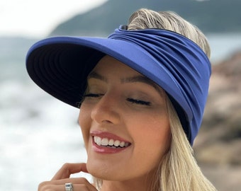 2 in 1 Beach Visor Hat| Reversible Visor Hat| Summer Beach Visor|Summer Visor Hat|Visor Cap|Sun Hat Visor|Visor UV Protection Hat|Waterproof