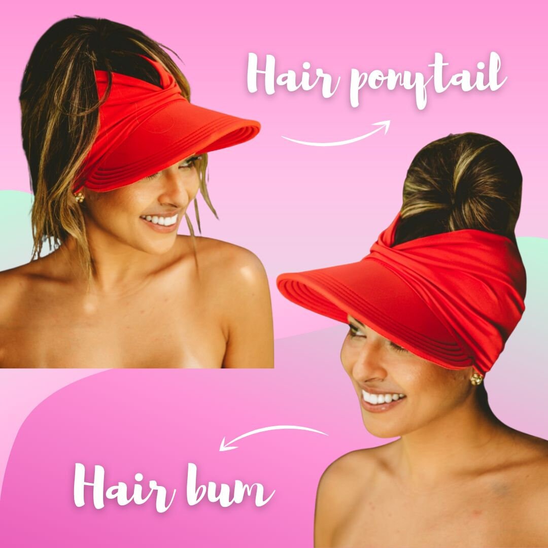 Cappello Parasole Per Bambini - Visiera Con Foro Per Coda, Traspirante, Per Spiaggia E Estate - Foto 2