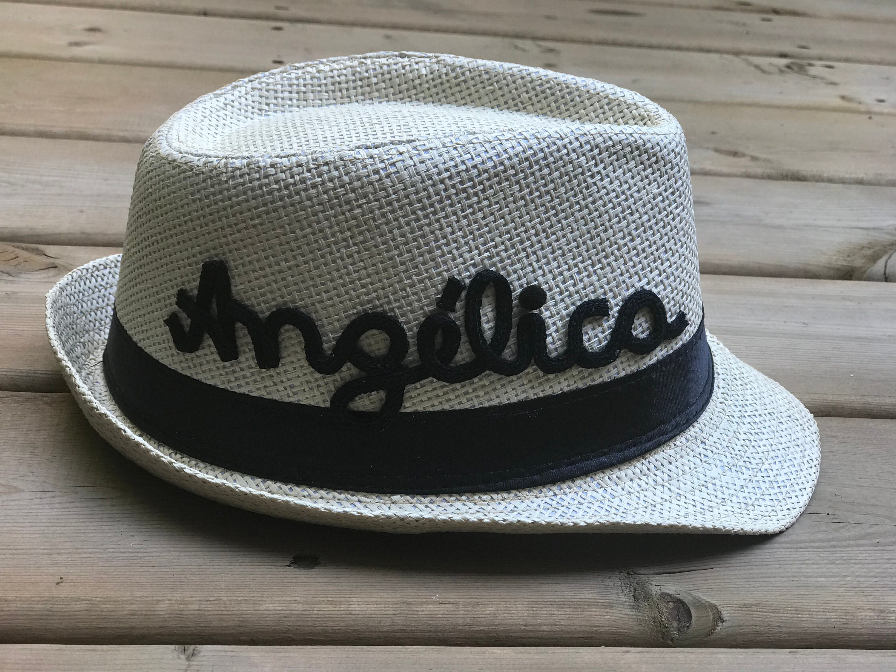 initial fedora hat