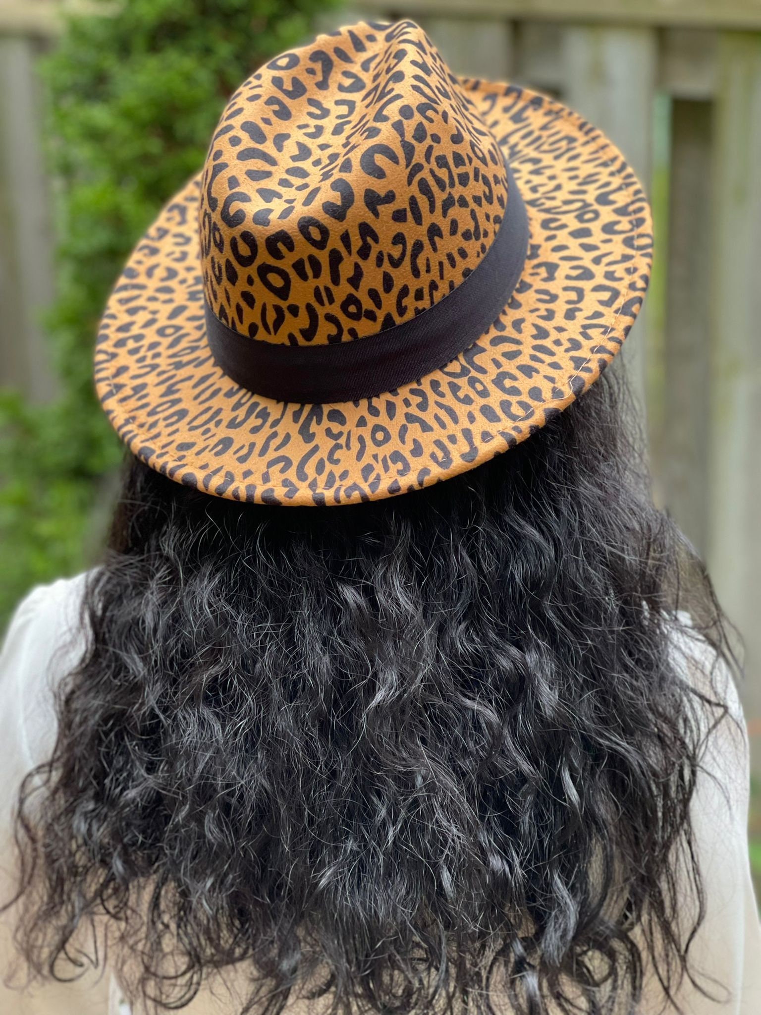 Leopard Fedora Hat,leopard Print Fedora With Hat Band,animal