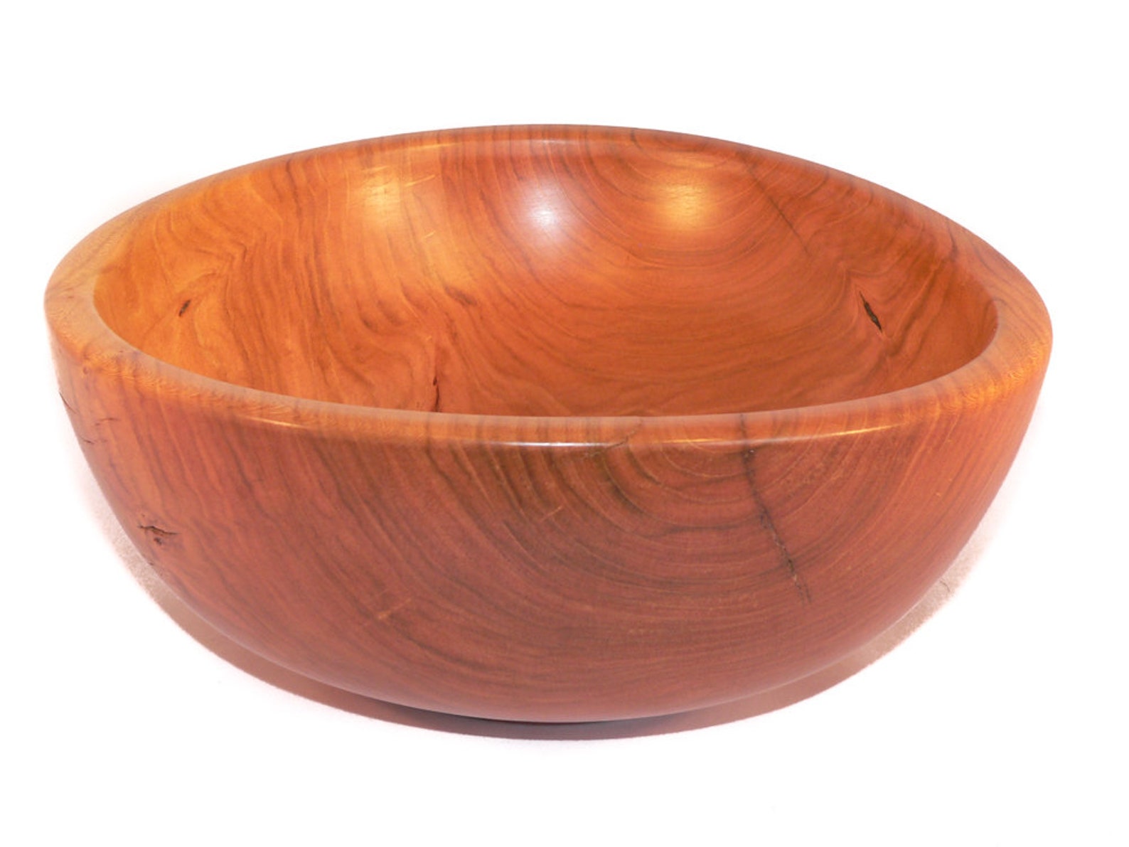 Hand turned Cherry Wood Bowl Etsy
