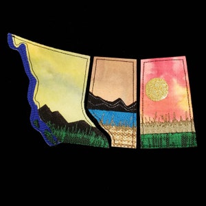 Set of 3 CANADA magnets (British Columbia, Alberta, Saskatchewan)