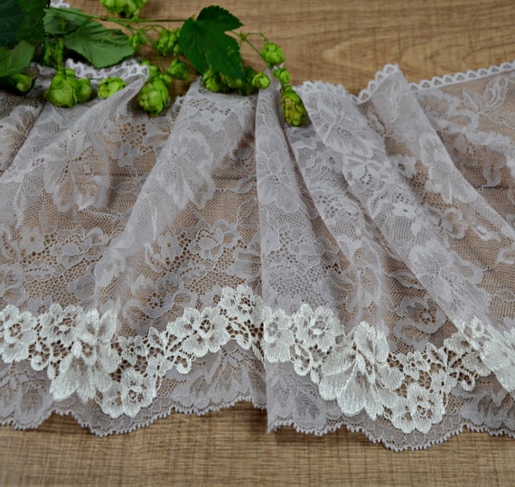 taupe lace trim