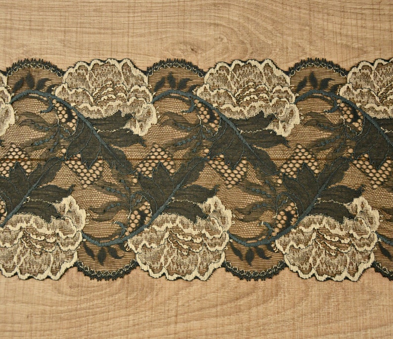 Gray Stretch Lace Trim Elastic Lace Fabric Bra Making Width Etsy