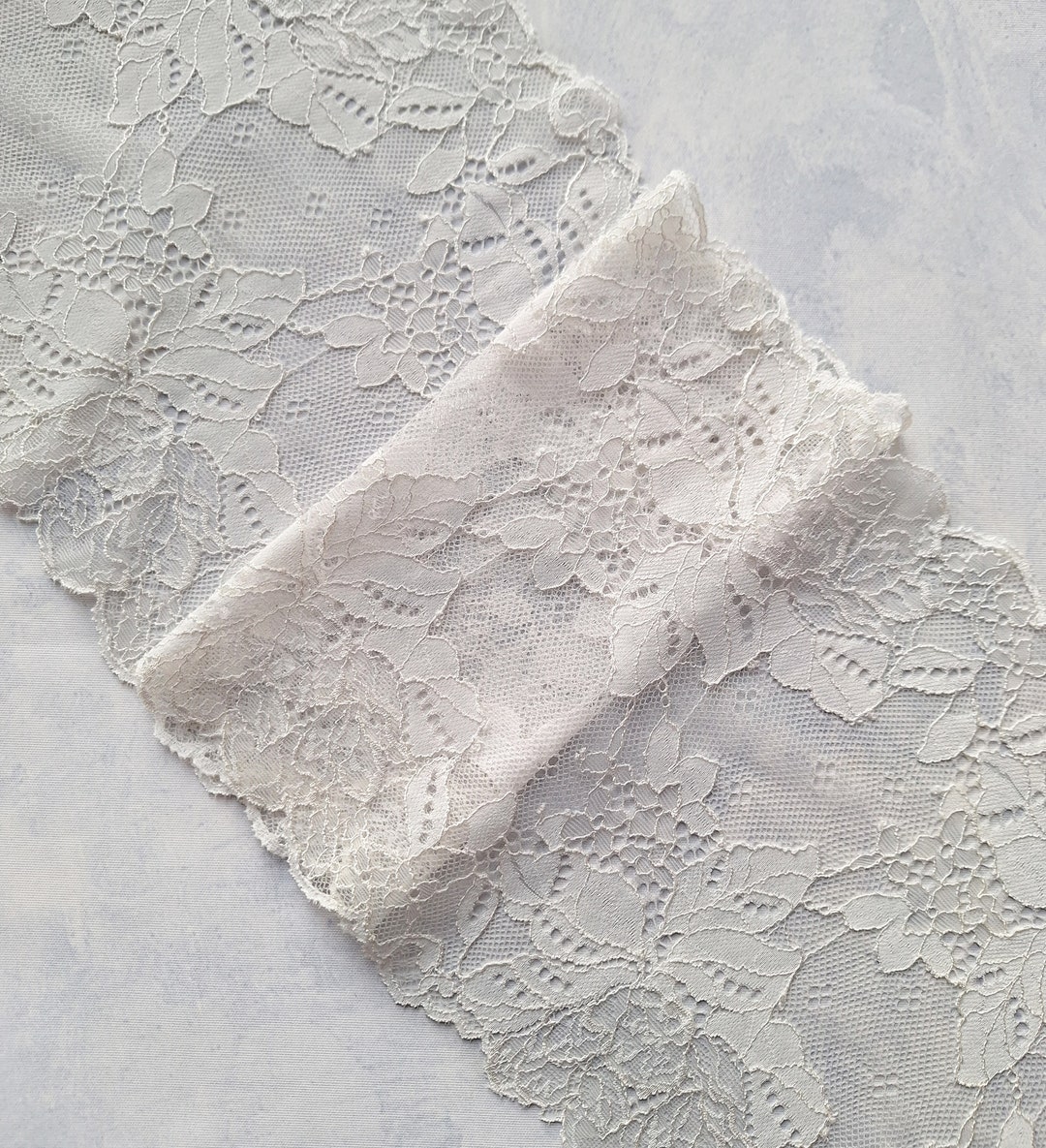 7,5 Cm Breite Spitzenborte Baumwolle - 4,5 M Für Hochzeitskleider & DIY