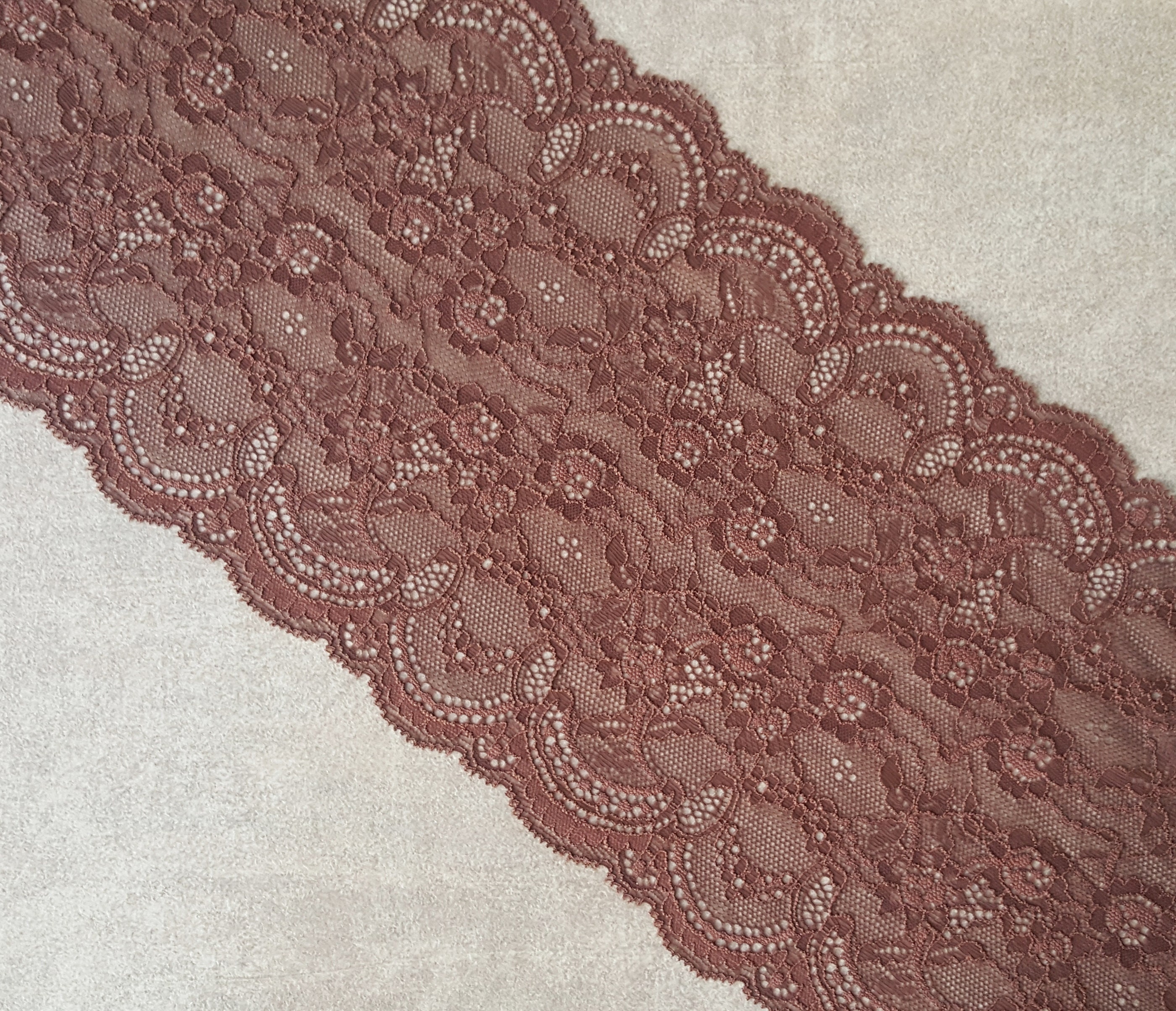 Lingerie Sewing Stretch Lace Trim Brown Floral Wide Lace Bra Etsy