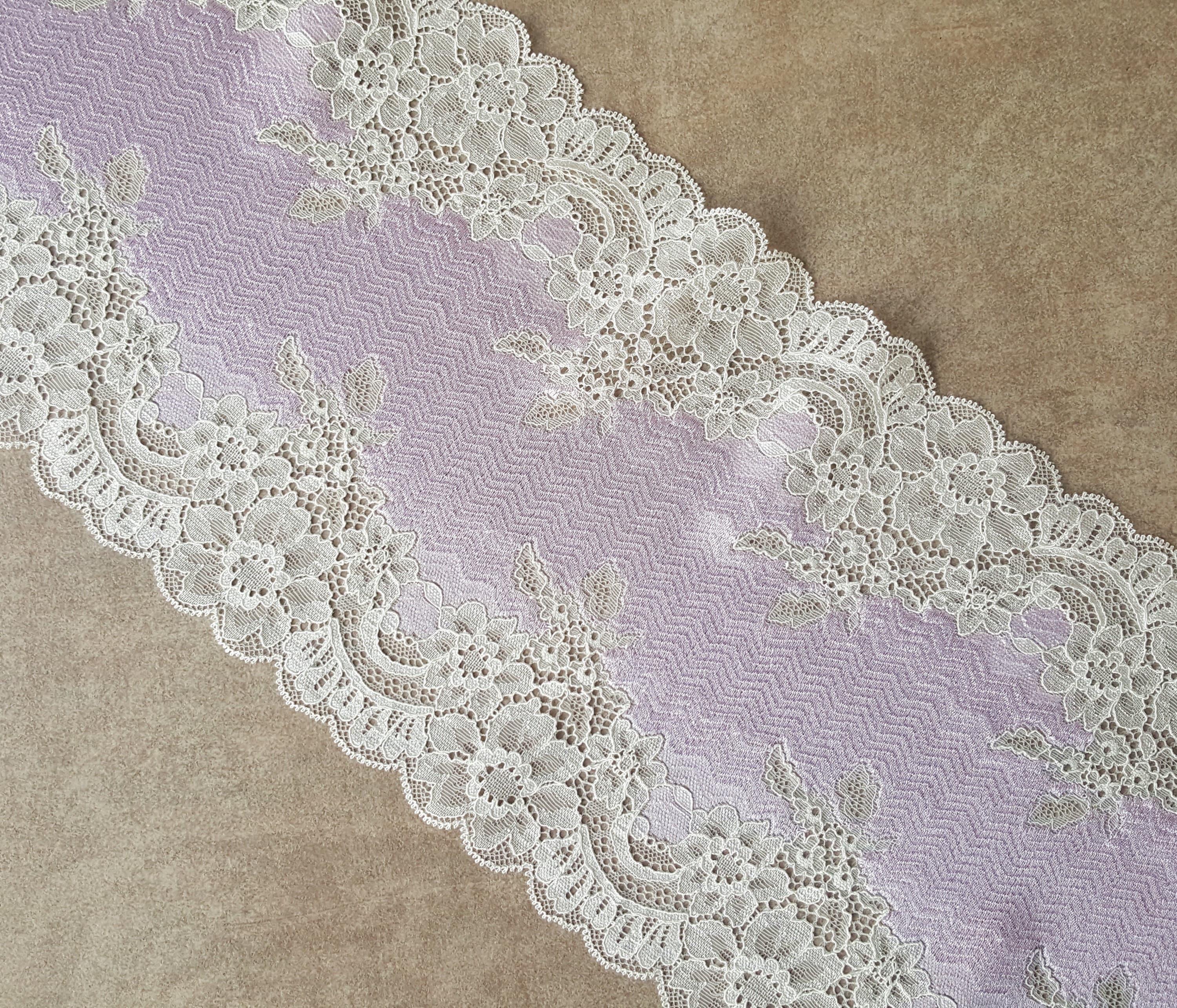 Pink Stretch Lace Trim Elastic Lace Fabric Wedding Lingerie - Etsy