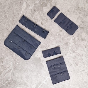 3x2 Dark Blue Bra Making Hook and Eye Closures, 2x2 Bra Adjustable Fastener, 1x2 Bralette Closure Lingerie Supply, K5174, K5173, K5167