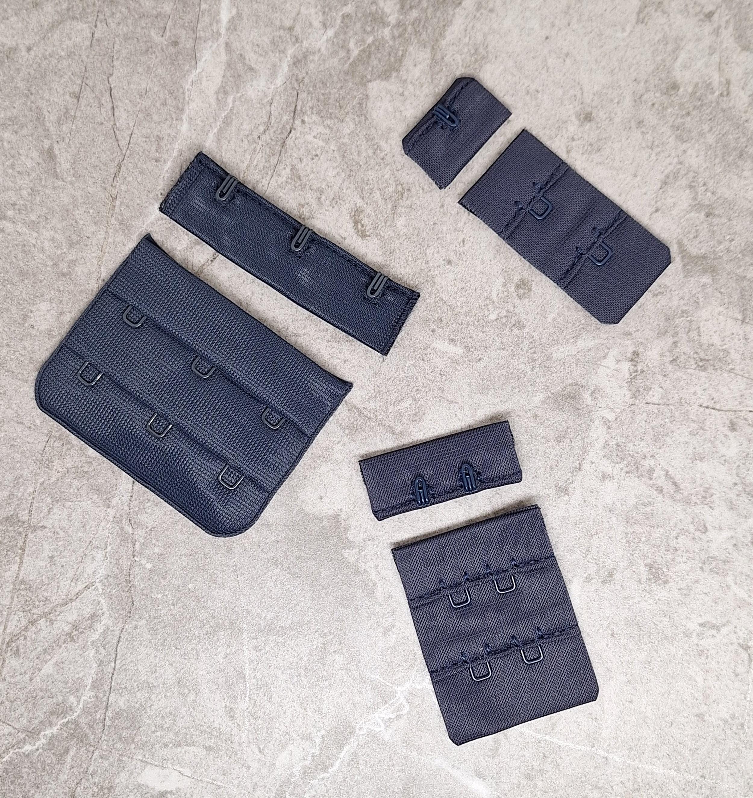 3x2 soutien-gorge bleu foncé avec fermetures auto-agrafes, 2x2 attache réglable de soutien-gorge, 1x2 fournitures de lingerie à fermeture bralette, K5
