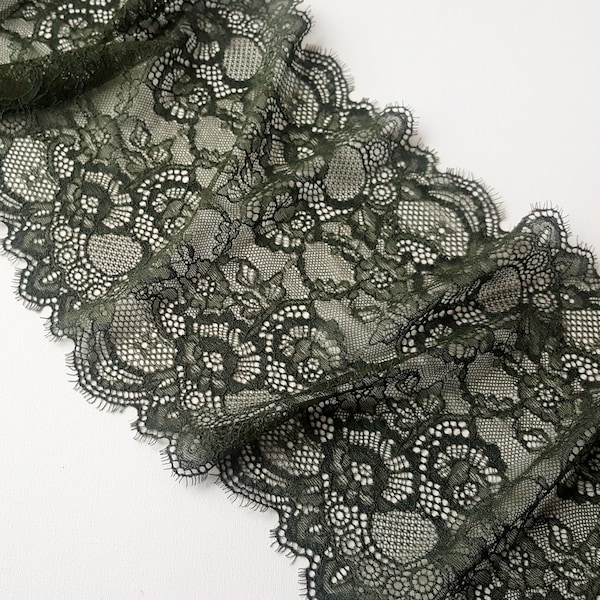 Olive Green Lace Trim Kate main image 0