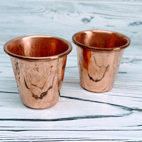 Copper Shot Glasses Etsy