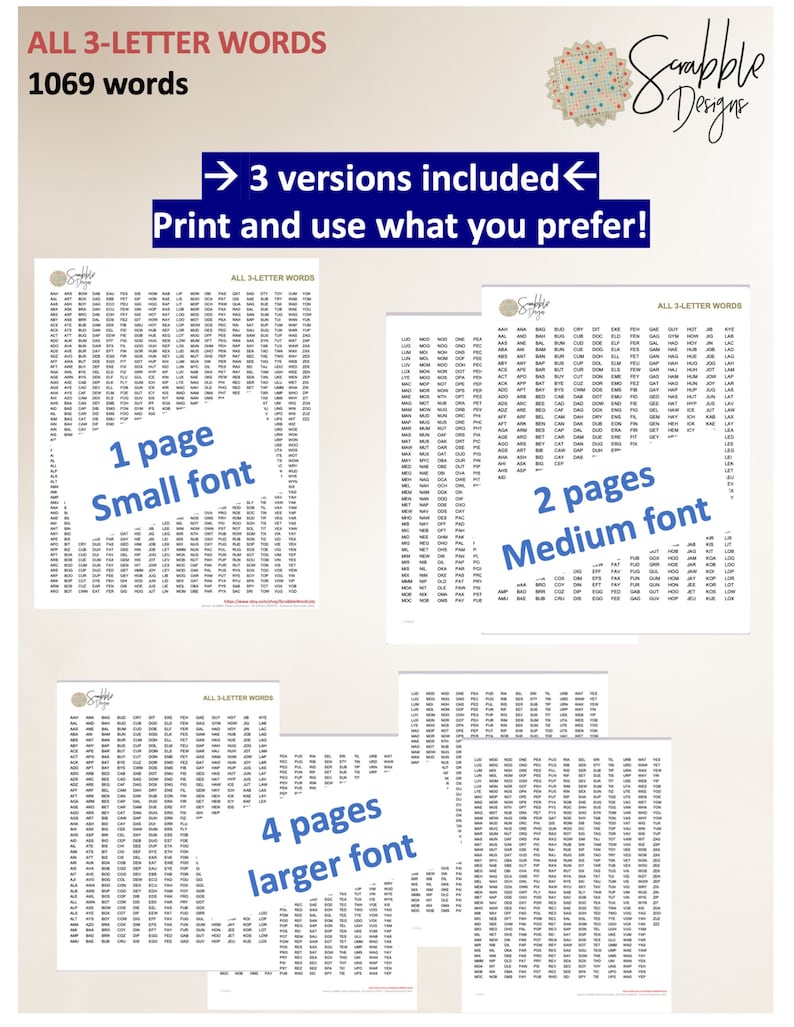 PDF Scrabble Word List Cheat Sheet Acceptable 3 Letter Words List 2
