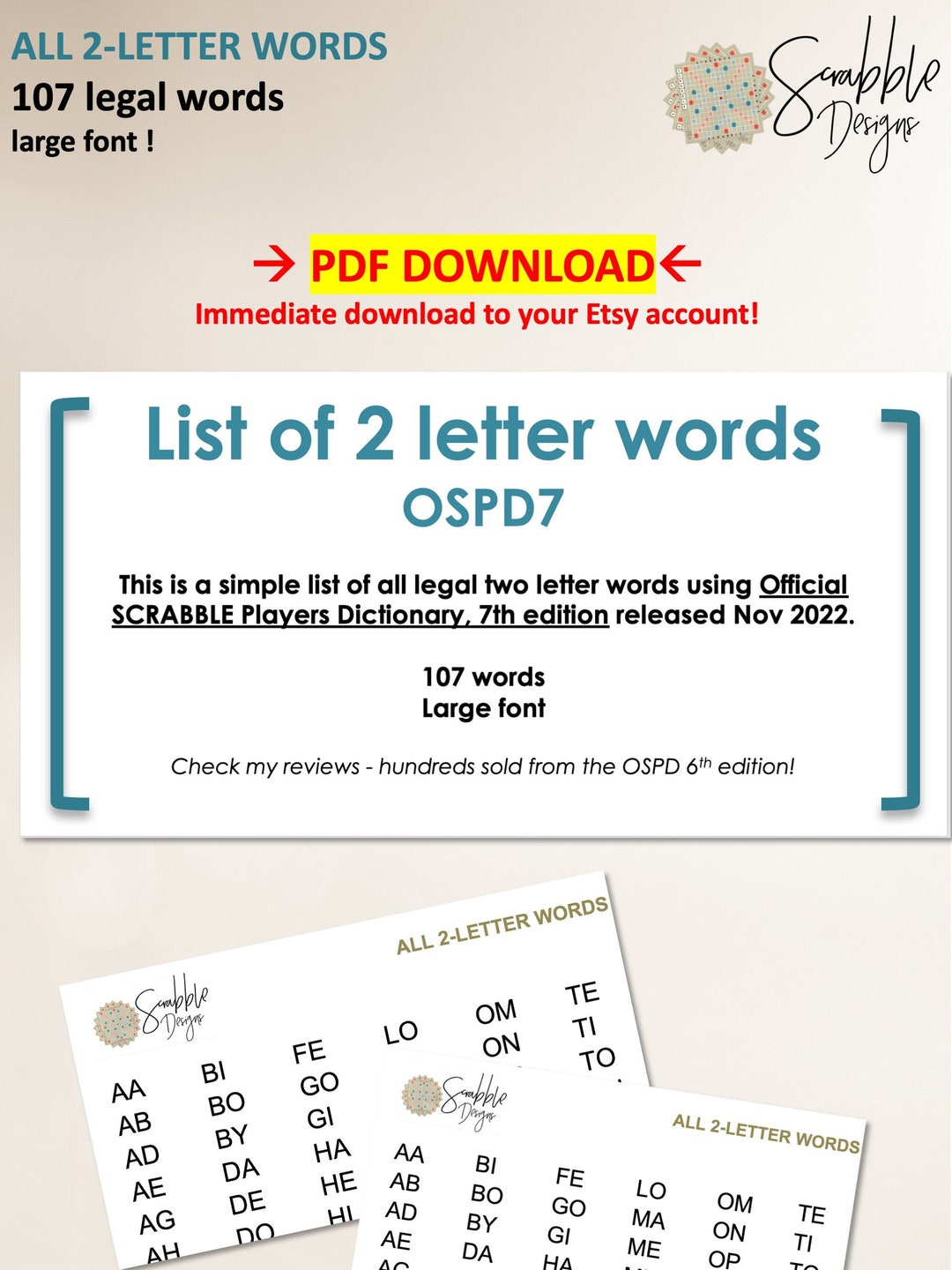 PDF Scrabble Word List Cheat Sheet Acceptable 2 Letter Words List