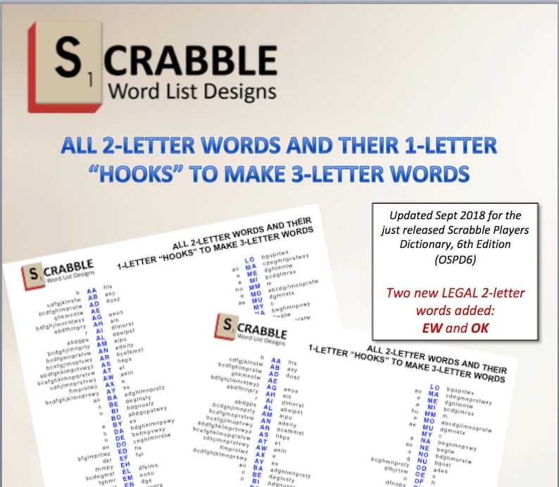 PDF Scrabble Word List Cheat Sheet 2 Letters Words and Their Etsy
