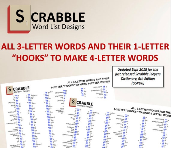 Pdf scrabble word list cheat sheet 3 letters words and their etsy