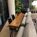 Reclaimed Wood Bar Table with Hairpin Legs Custom. Sofa Bar, Wine Bar. Wood Table, Live Edge 