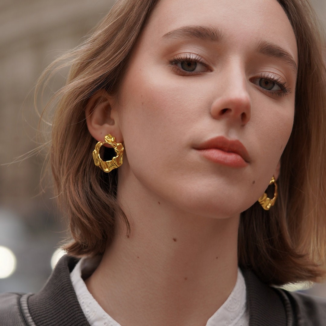 Everyday gold earrings Outlet