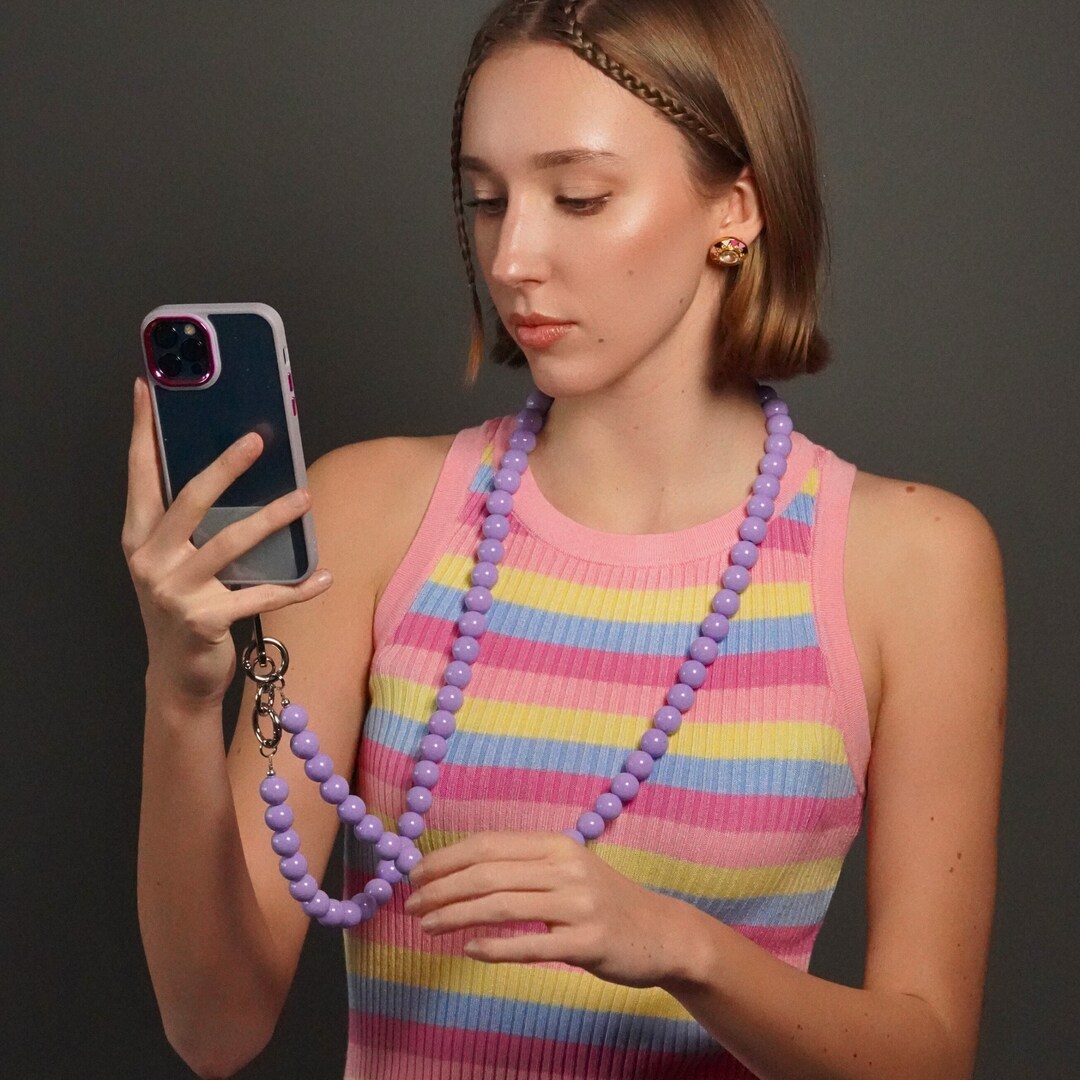 Crossbody Mobile Phone Chain Phone Strap Hands Free Phone Etsy UK