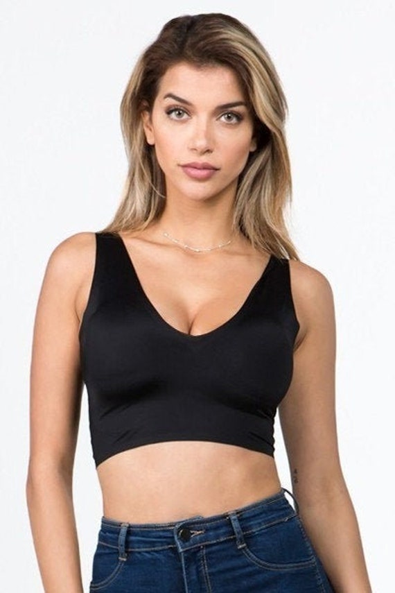 Buy wholesale Seamless Cotton Sports Bras Bralette , Yoga Bra, Wire Free  Bra, Comfortable Bra, Removable Padding, One Size - Black