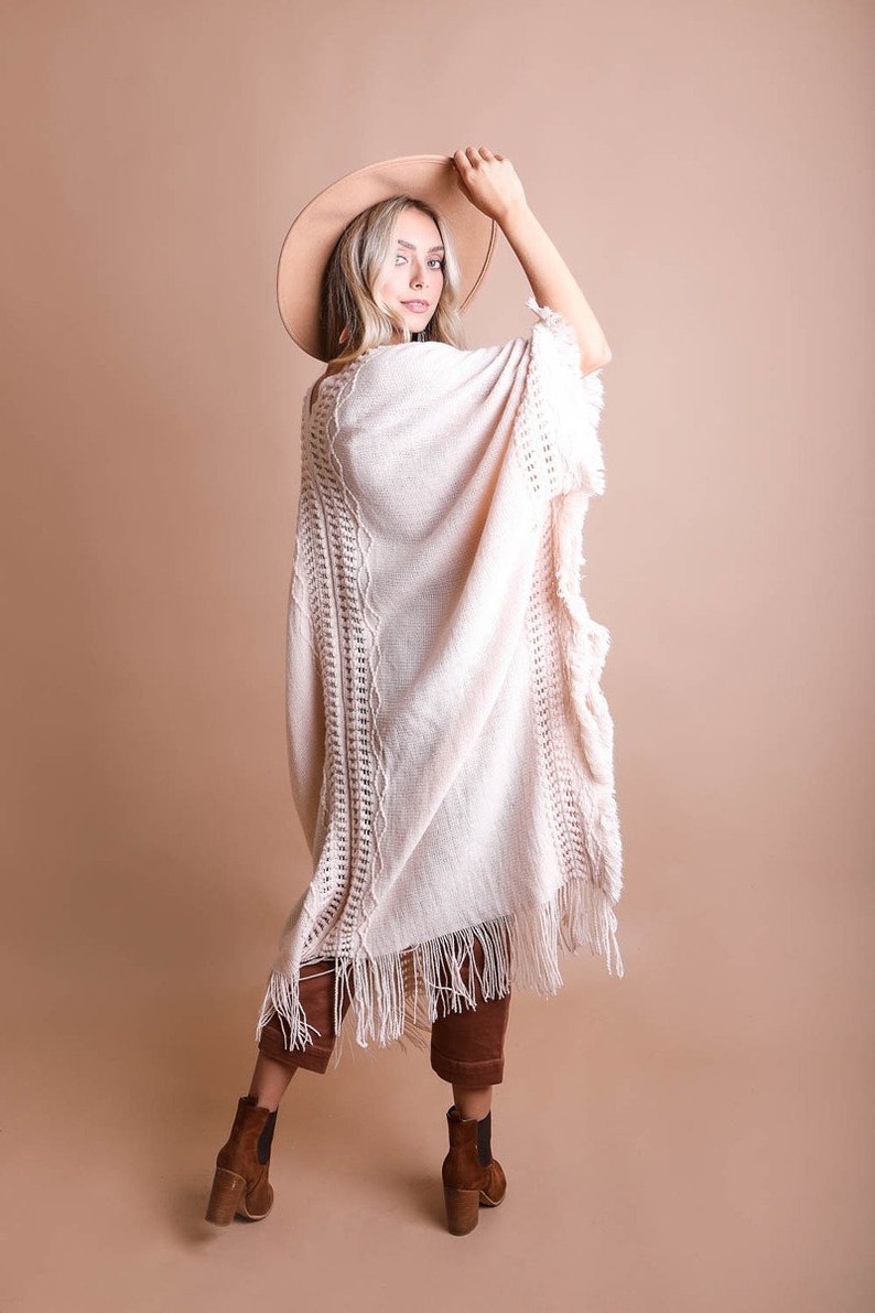 Bohemian Poncho Ruana Women's Cape Boho Wrap - Etsy