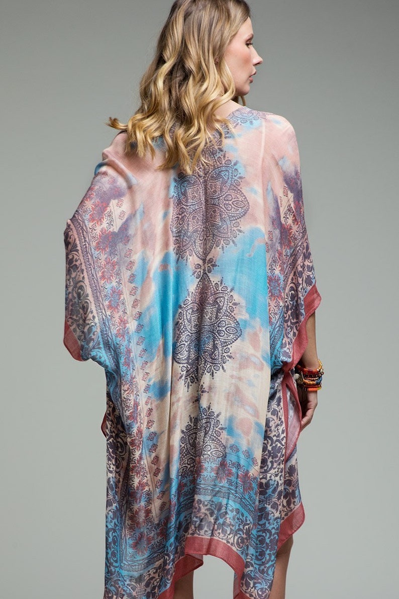 Mustard Damask Kimonos Beach Kimono Kimono Jacket Kimono Etsy