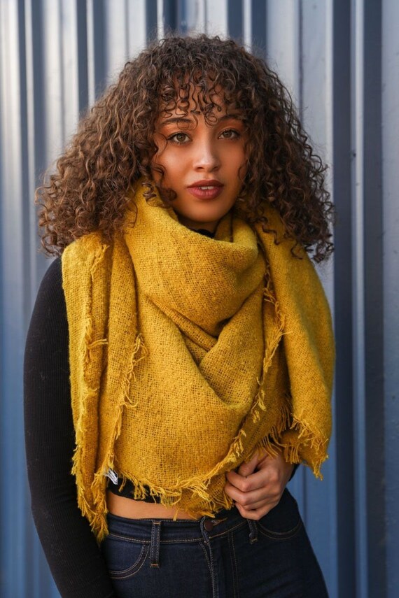 Mustard hotsell blanket scarf