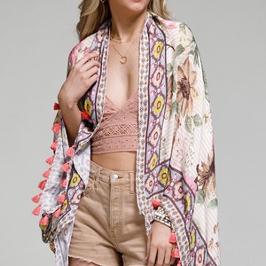 Spring Floral Cocoon Kimono