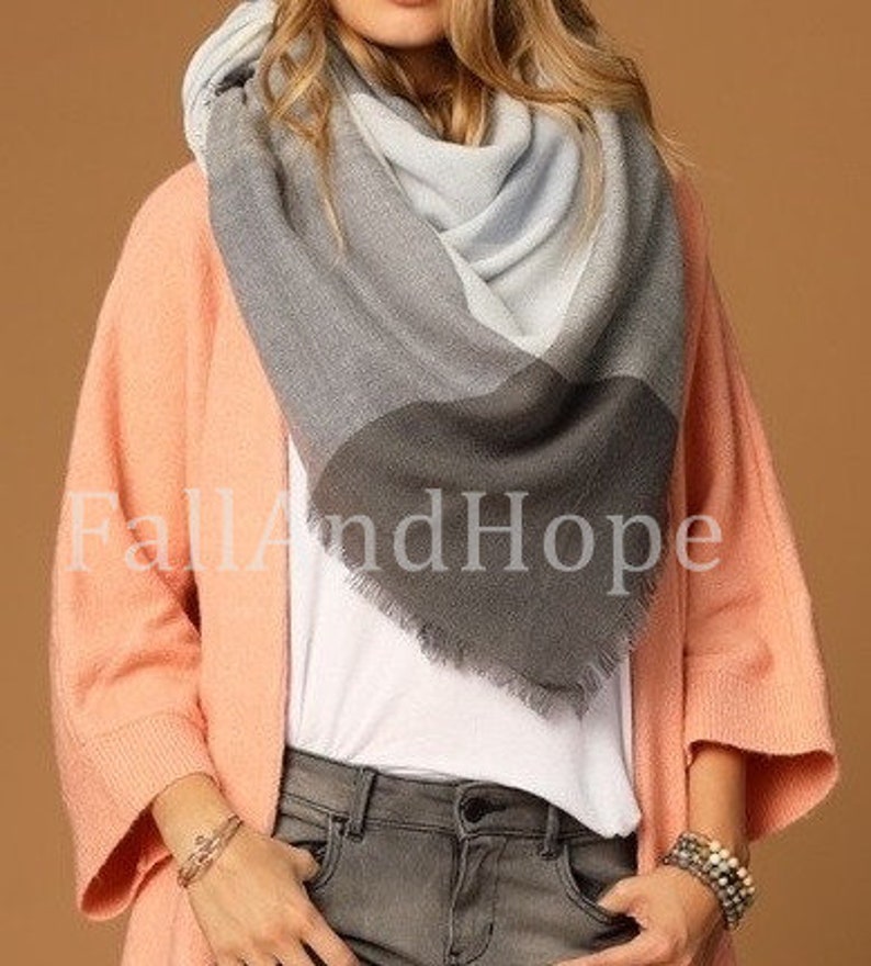 Winter Blanket Scarf Blanket Scarf Plaid Blanket Scarf Wool Etsy